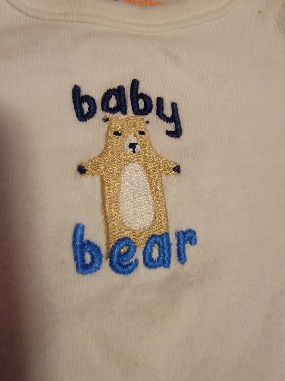 Gymboree Cream Long-Sleeve Baby Bear Bodysuit